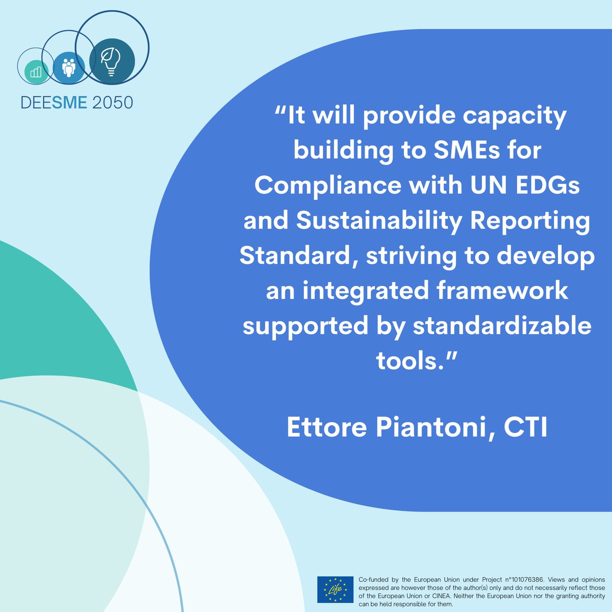 Deesme 2050 (@deesmeh2020) on Twitter photo 👋 Meet #DEESME2050's Advisory Board Members!
💙 We are grateful to have Ettore Piantoni from <a href="/Standards4EU/">CEN and CENELEC</a> on board! Ettore will provide support and advice on the standardisation in energy efficiency in business.
🔎More about our project:
ieecp.org/projects/deesm… 👋 Meet #DEESME2050's Advisory Board Members!
💙 We are grateful to have Ettore Piantoni from <a href="/Standards4EU/">CEN and CENELEC</a> on board! Ettore will provide support and advice on the standardisation in energy efficiency in business.
🔎More about our project:
ieecp.org/projects/deesm…