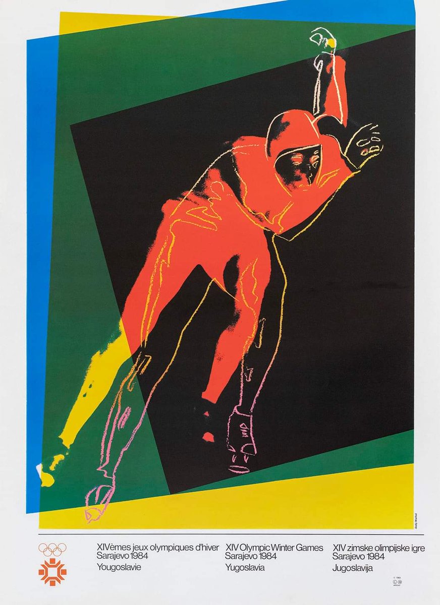 Andy Warhol “Speedskater” – XIV Olympic Winter Games, Sarajevo