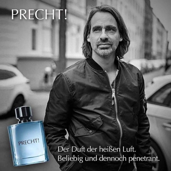 TalesFromMelmac's tweet photo. @SvenStrasen @RenRengel @GiesekingUlrike Er mäandert in seinem Bastkorb durch den Strom der Erkenntnis. 
Die Podcasts mit Precht beruhigen mich inzwischen sehr. Endlich konfliktfreie Debatten durch wechselseitige Imitation eines Zäpfchens.
Wie sie sich selbst gröbste Fehlleistungen vergeben, ist der absolute Knaller. 😂 https://t.co/AxKH18vZSj