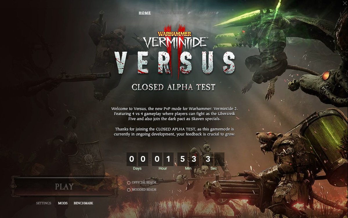 Hurrvs's tweet photo. We're in the Vermintide 2 VS alpha! There's no NDA so I'll be streaming as soon as it's live and I've got my settings moved across! https://t.co/013FfH2F7c