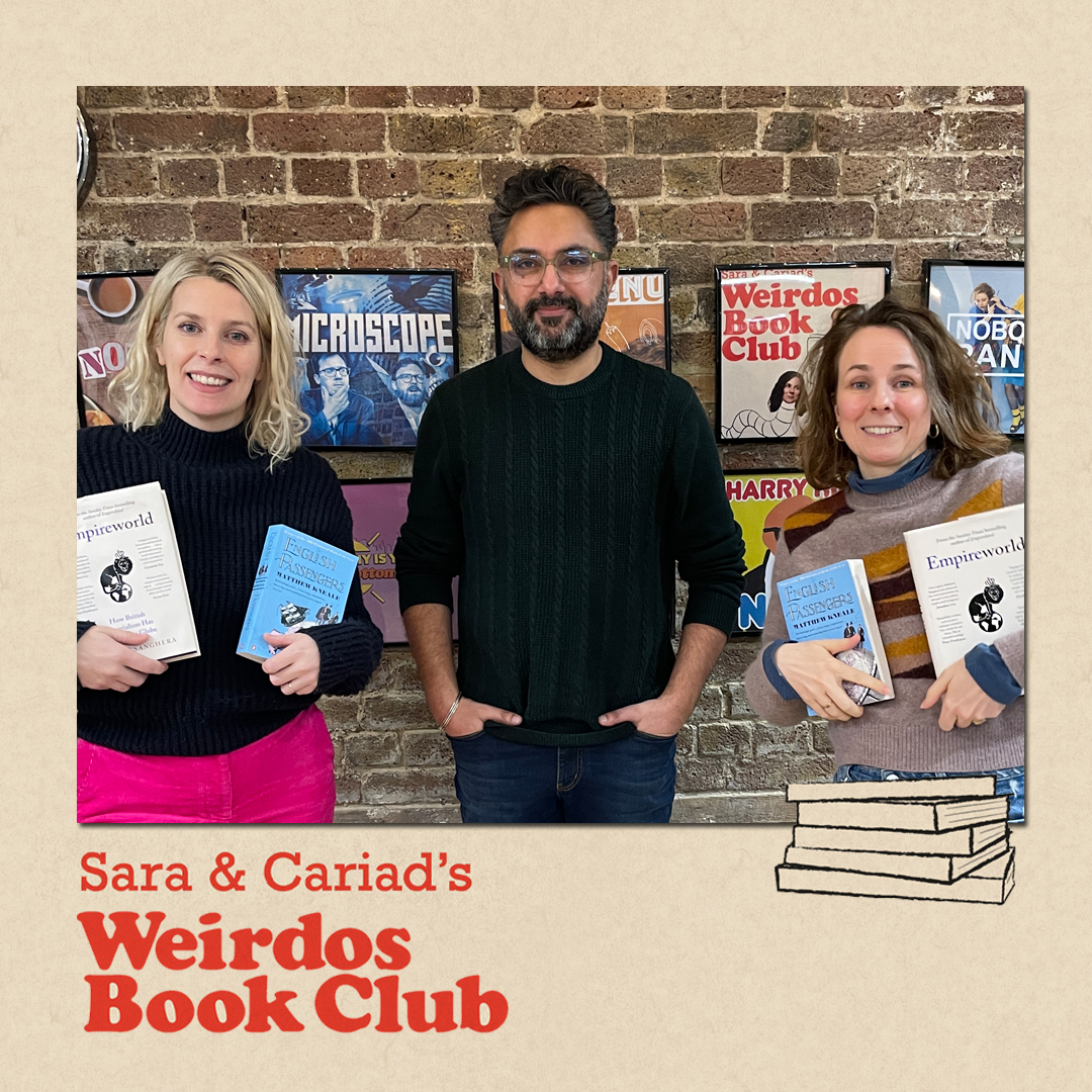 New episode of... 📖 Weirdos Book Club 📖 ⚓️ English Passengers by Matthew Kneale ⚓️ ...with best selling author Sathnam Sanghera! Apple: apple.co/48b9Cyb Spotify: open.spotify.com/episode/3SN8a3… @sarapascoe @ladycariad @Sathnam