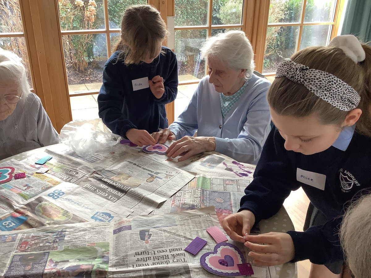 StAndrewsOLAAS's tweet photo. What a wonderful sight!
Some of our Year 5 pupils loved spending time at Lyndon Croft Care Home & the residents were thrilled to make mosaic coasters with their support ❤️
#Compassionateandloving
#LivingLikeJesus
#Community https://t.co/avOiSK55EA