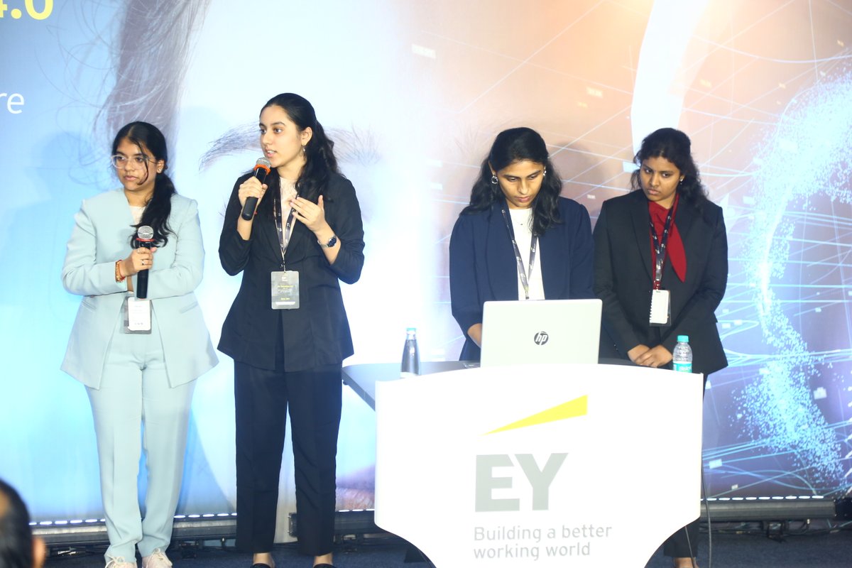 EY_India's tweet photo. Team Uniqijain presented ‘Smart Entertainment' where AI meets OTT. Watch them live: https://t.co/4C7JFLCbD2
#EYTechathon #EYConsulting https://t.co/vXaIdAjTfm
