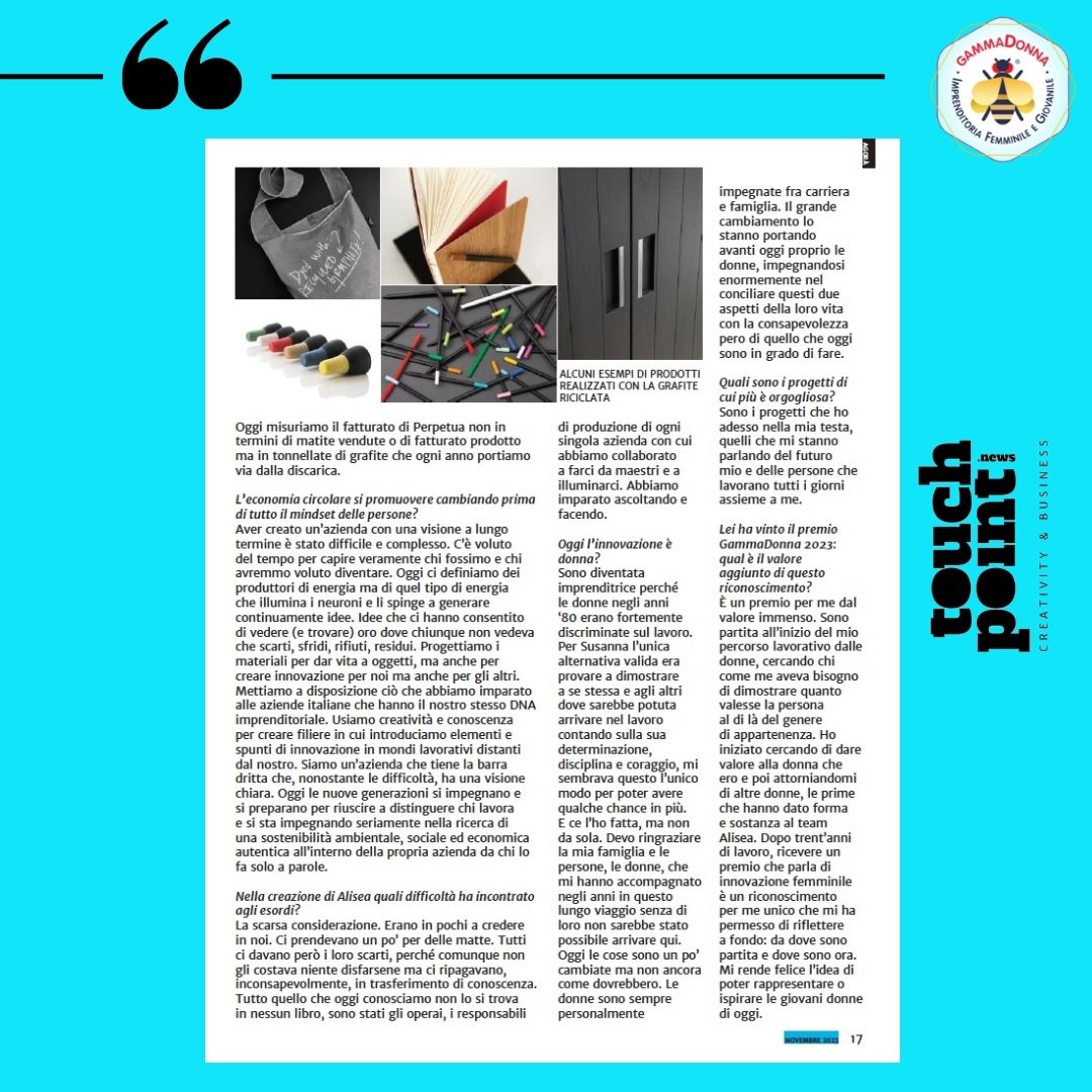 GammaDonna_'s tweet photo. Quando bisogna abbattere i prezzi senza diminuire la #qualità, bisogna ripensare il prodotto. #Alisea, di @MartucciSusanna è ripartita dagli scarti industriali.
Ne abbiamo parlato su @touchpointnews, leggi l’articolo qui sotto 👇
#imprenditoriafemminile #innovazione #impresa https://t.co/O37QFMkDwj