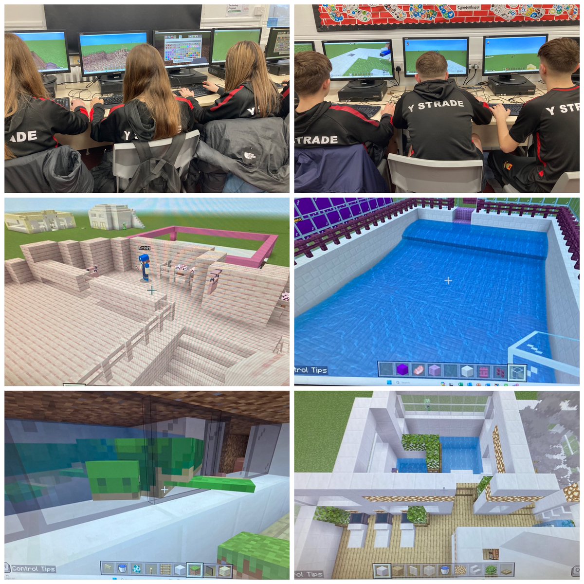Sesiwn Minecraft i flwyddyn 9 ar Ddiwrnod Lles <a href="/Ysgol_Strade/">Ysgol Y Strade</a>. Dysgwyr yn mwynhau cydweithio a dangos eu doniau creadigol bore ‘ma 💛⛏️

Minecraft session for year 9 as part of our Wellbeing Day. Learners enjoying being creative and working together 💛⛏️