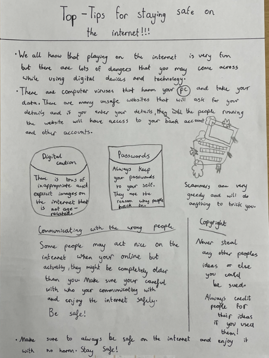 BPSHull's tweet photo. Year 6 did a fantastic job of creating some posters for Safer Internet Day this week, we are incredibly proud of our responsible digital citizens!  #SID2024 #BPSComputing #BPSAspirationCurriculum https://t.co/Z4XJmjWUHX