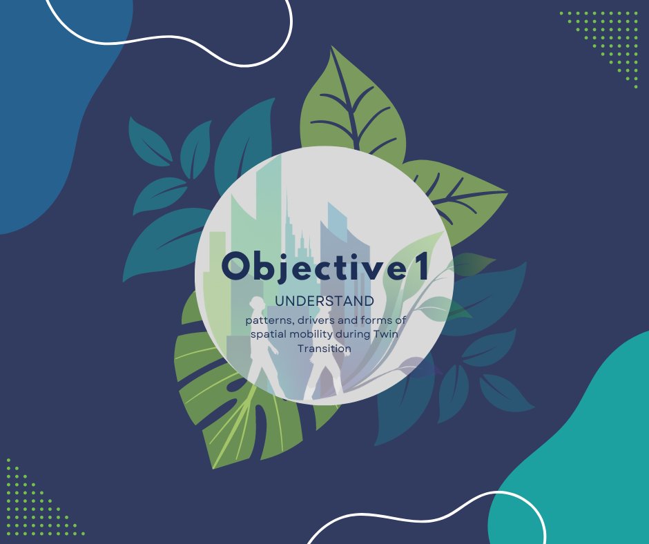 🌟Introducing our new series: #ProjectObjectives🌟 🥁 Today, we start with the 1st objective of the EU-funded @MobiTwinProject : Understanding the evolving dynamics of #spatialmobility. 👉Read more mobi-twin-project.eu/objectives/