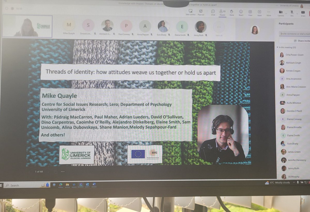 Dr. Orla Power-Grant (@power_granto) on Twitter photo <a href="/EHSFacultyAtUL/">Faculty of Education and Health Sciences</a> Knowledge with Impact lecture # 3 with the amazing <a href="/Quayle/">Mike Quayle.</a> making the complex 'simple' and reminding us of the value of interdisciplinary collaboration in research. <a href="/EHS_Research/">EHS Research</a> @elainekinsella <a href="/ULPsych/">UL Psychology</a> <a href="/UL_Research/">UL Research</a> <a href="/EHSFacultyAtUL/">Faculty of Education and Health Sciences</a> Knowledge with Impact lecture # 3 with the amazing <a href="/Quayle/">Mike Quayle.</a> making the complex 'simple' and reminding us of the value of interdisciplinary collaboration in research. <a href="/EHS_Research/">EHS Research</a> @elainekinsella <a href="/ULPsych/">UL Psychology</a> <a href="/UL_Research/">UL Research</a>