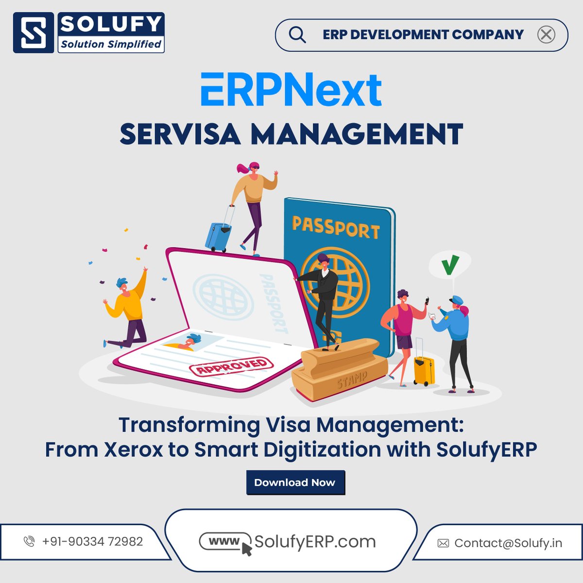 #Servisa streamlines your visa  management, saving you time & resources.⏳Automate applications, track progress, and collaborate seamlessly.  Get peace of mind & focus on what matters most. #visamanagement 

🛒 Buy Now:
app.solufyerp.com/products/servi…

📧 For any query:
contact@solufy.in