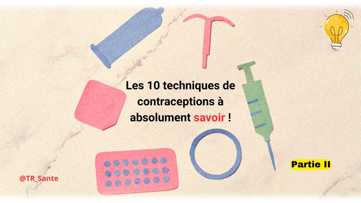 🔎Nouveau thread sur les méthodes contraceptives ! Explorons d'autres moyens de contraception pour une planification familiale plus efficace. #Contraception #SantéReproductive 💡