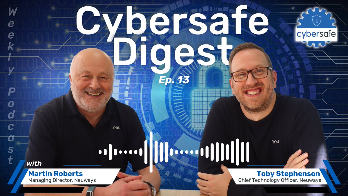 NeuwaysIT's tweet photo. Welcome back to Cybersafe Digest, where in our latest episode we continue the crucial dialogue on Business Continuity &amp; Disaster Recovery that we began last week.

🎧 Spotify: https://t.co/VtPTleKyNN

🎧 Apple: https://t.co/x7Mr0ZikYc

🎧 YouTube Music: https://t.co/oyBByQF2l5 https://t.co/UraWNPtM57