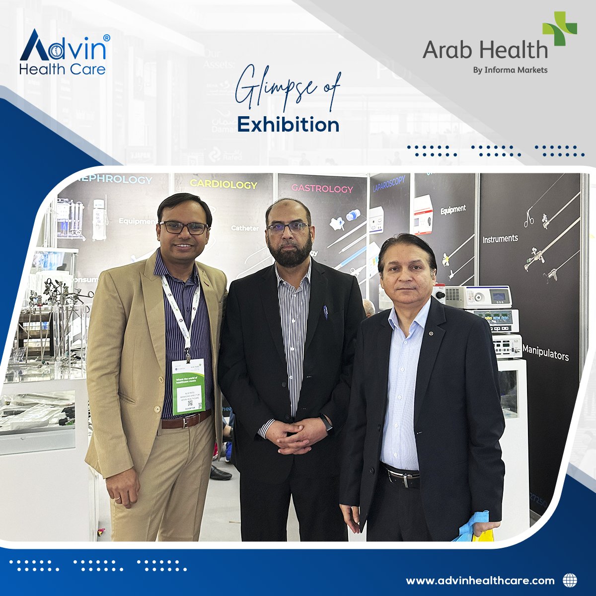 Arab Health 2024 - Glimpse of Exhibition

Email: exports@advinhealthcare.com
Website: advinhealthcare.com

#arabHealth #arabhealth2024 #arabhealthexhibition #medicalexhibition #arabhealthdubai #medicalproducts #advinhealthcare #advinurology #clients