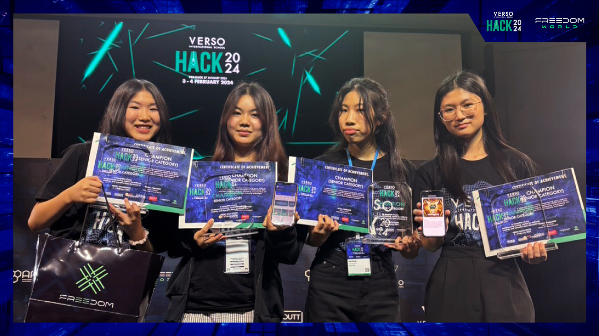 fdmetaverse's tweet photo. Excited to sponsor VERSO HACKATHON 2024 where students explore 'Tech for Good: Hacking a Better World.'
We played a key role in their projects, offering community features, points, quests, and NFT capabilities.
We're proud to support innovation!
#FreedomWorld #VERSOHACK https://t.co/2Ys2eM9ZJ4