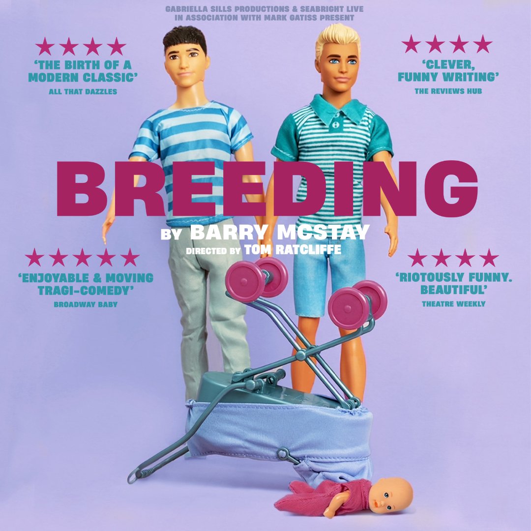 KingsHeadThtr's tweet photo. "We're not the new normal, we're the new f**cking extraordinary"

★★★★★ hit Breeding returns! Zeb &amp; Eoin met, kissed, fell in love, moved in, got married... what’s next?  A funny, moving drama about parenthood, queer families &amp; enduring love.

Book at https://t.co/Be2X49YcUD https://t.co/srn18pLx6m