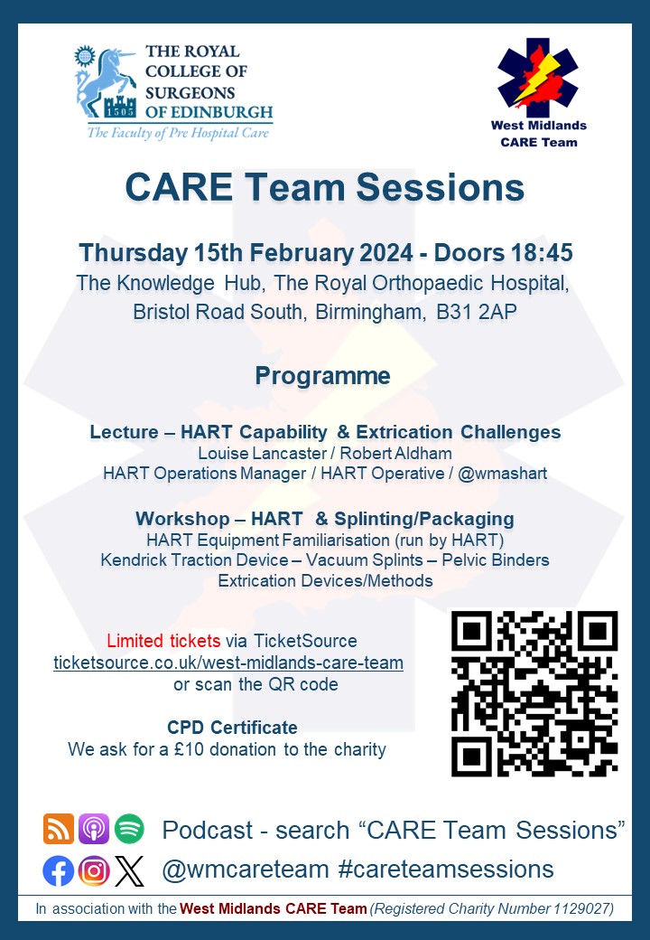 The next CARE Team Sessions will take place on Thursday 15th of February. Tickets will be available from 18.30 tonight ⏰

Tickets are free but limited!
bit.ly/3HWSQb2

#careteamsessions