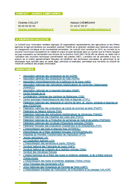 📢[CP commun] Un grand pas a été franchi en faveur de l'innovation variétale ! 
Le Parlement européen 🇪🇺 fait le choix de l’innovation et de la science avec un accès aux NGT encadré.
⬇️
Lire le CP du collectif : bit.ly/4bshFcC