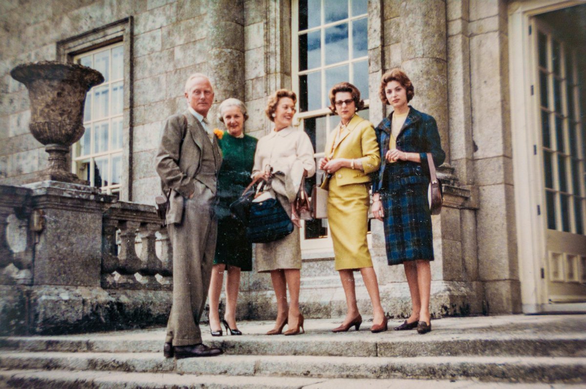 #ThrowbackThursday 📷 Take a glimpse into the past with this great capture from the days when the Beits resided at Russborough. It's a true fashion tableau, showcasing the impeccable style and sophistication of the era. A nod to the past can be the perfect muse for today's style!