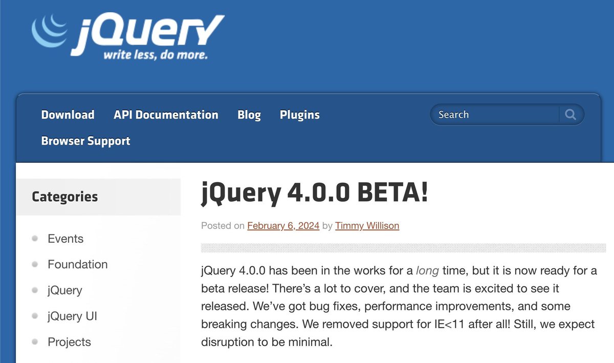 En mi porra de 2024 no estaba la vuelta de jQuery