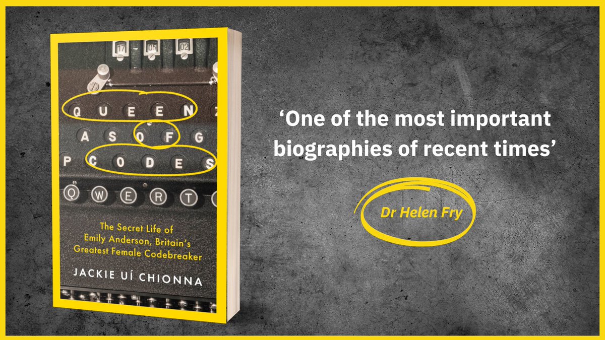 Donald Winchester (@donaldwin_) on Twitter photo The incredible story of Emily Anderson - probably the greatest codebreaker you've never heard of - is out in paperback today. The Imitation Game pretended codebreaking was an all-male game - not true, as you'll see in this brilliant book. <a href="/watsonlittle/">Watson, Little Ltd</a> <a href="/ChionnaUi/">Jackie Uí Chionna</a> <a href="/headlinenf/">Headline Non-Fiction</a> The incredible story of Emily Anderson - probably the greatest codebreaker you've never heard of - is out in paperback today. The Imitation Game pretended codebreaking was an all-male game - not true, as you'll see in this brilliant book. <a href="/watsonlittle/">Watson, Little Ltd</a> <a href="/ChionnaUi/">Jackie Uí Chionna</a> <a href="/headlinenf/">Headline Non-Fiction</a>