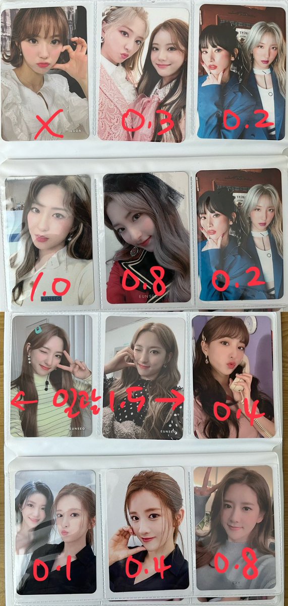 LhpLh's tweet photo. 우주소녀 루다 은서 엑시 포카 포토카드 양도합니다

반택 + 0.2
편택 + 0.4

ㅅㅊㅇ 우주소녀 보나 유닛 해피 꿈마 콘서트 팬미팅 이루리 공방 언내추럴 더블랙 시그 포카 WJSN poca photocard https://t.co/7MDwTBTwEG