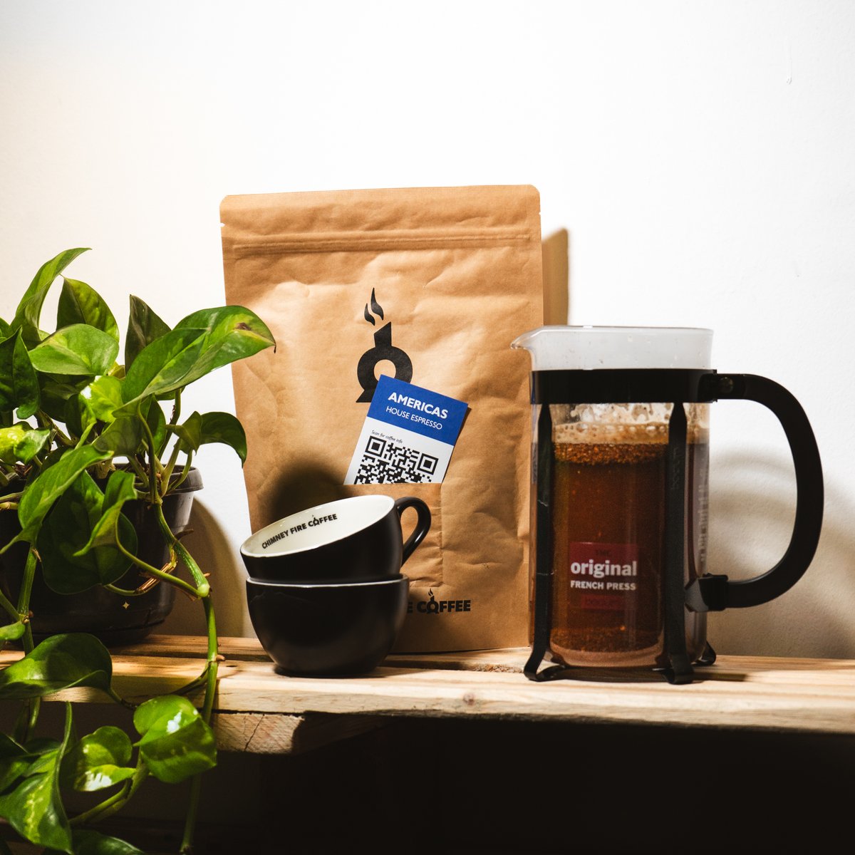 Everything you need for a rainy February day 🌧️ Coffee: Americas House Espresso Brew Method: Cafetiere Cups: CFC Ceramic Cups (now available online!) Use four scoops, give it a stir, leave for five minutes. Perfect 👌