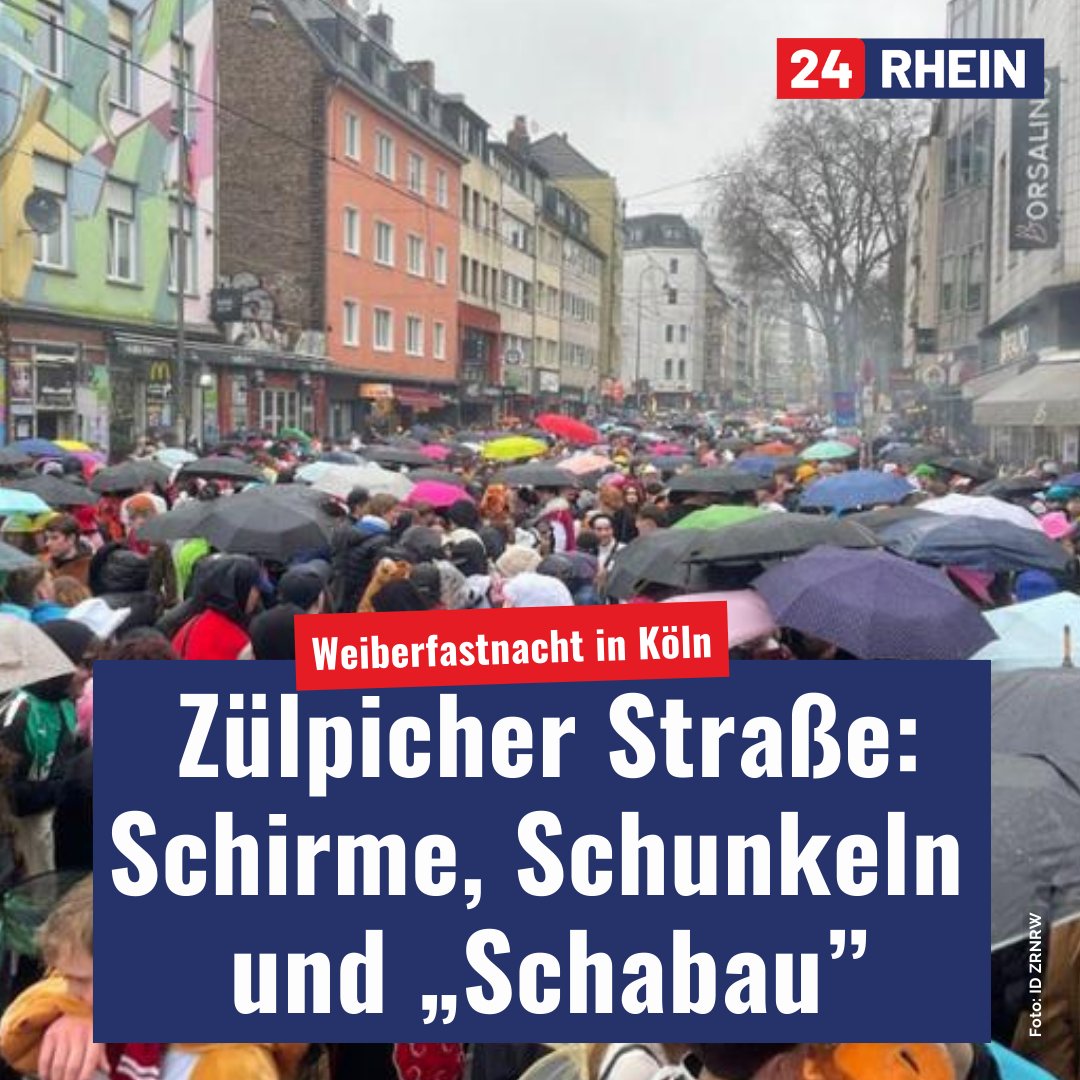 #Karneval in #Koeln : Partymeile Zülpicher noch offen – aber nicht mehr lange. Mehr dazu: 24rhein.de/-92820012.html #alaaf