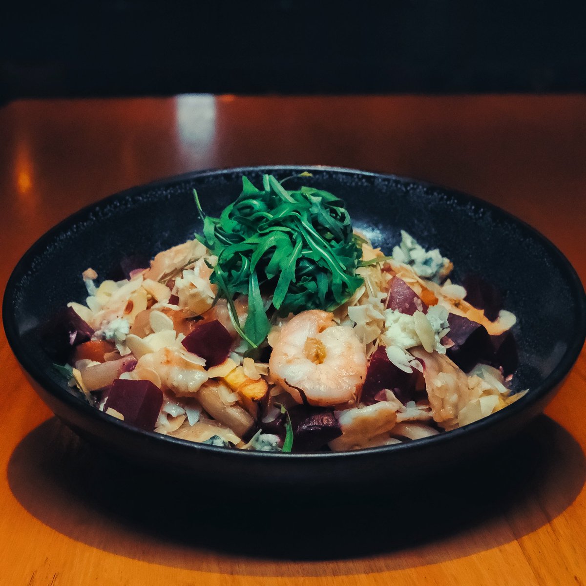 Who said salads should be boring? Indulge in a flavourful shrimp salad with endive, nectarine peach topped with almonds and arugula at c.deli, Centro Capital Centre #foodies #abudhabifoodies #adnec #abudhabicafe #abudhabi #experienceabudhabi #inabudhabi #comicconabudhabi