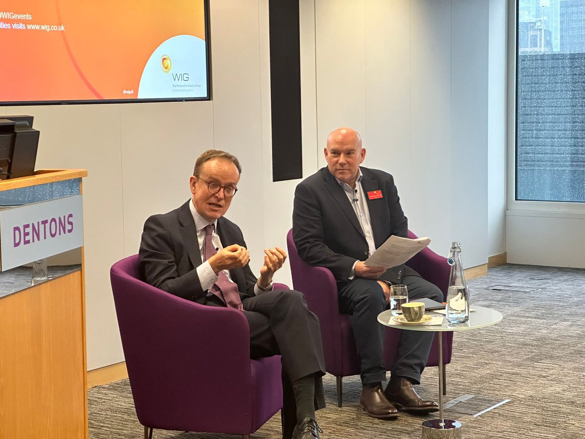 Thank you Jeremy Pocklington, Permanent Secretary @energygovuk for leading our @wiguk breakfast briefing on energy & net zero - covering progress so far & opportunities for collaboration & investment to come. Huge thanks also to @Dentons for hosting.