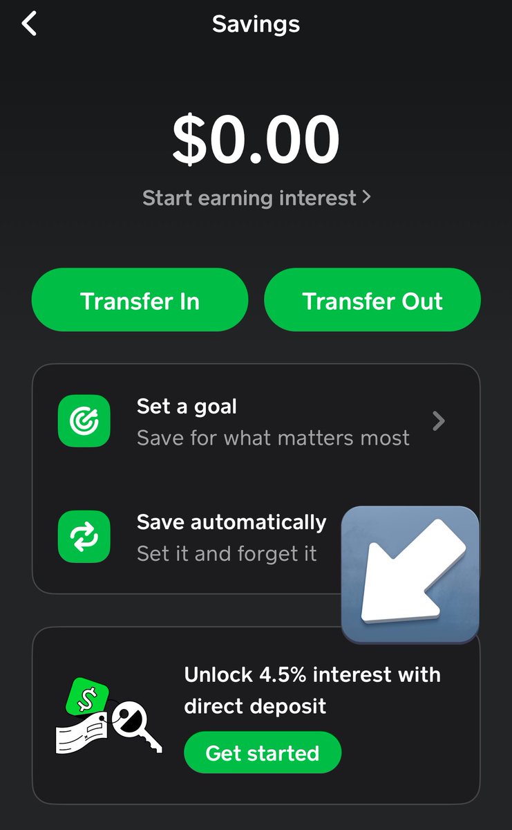 SQ is now offering 4.5% interest on savings for those using direct deposit.  For those without direct deposit, earn 1.5%. Cash App is beginning to  become a real banking option with this