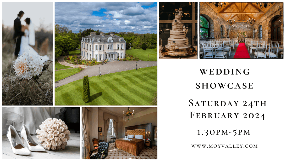 📷February Wedding Showcase 📷 Are you looking for the ideal venue for your special day? Come and view the whole venue set for a wedding and speak with one of our team on the day. 📷 📷 Contact Ciara or Niamh on weddings@moyvalley.com #moyvalleyhotel #weddingvenue