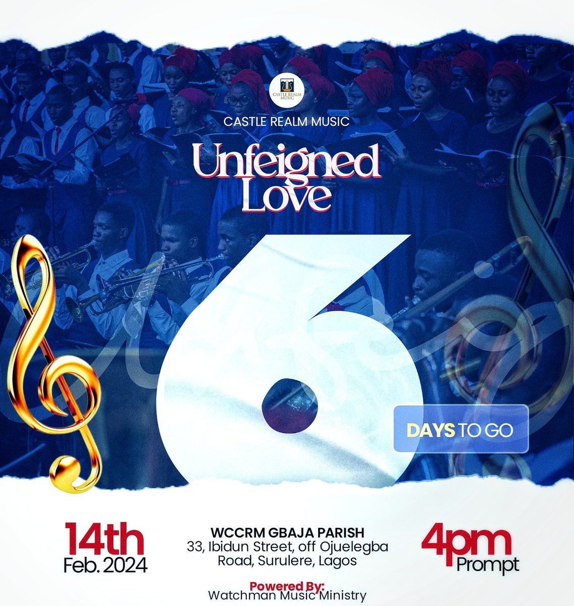 CastleM61644's tweet photo. Nothing can be compared to the LOVE OF JESUS, the UNFEIGNED LOVE, The LOVE of Jesus "SAVES".

Still on the mood of celebration and Jubilation, we @CastleRealmMusic are so excited as we anticipate the UNFEIGNED LOVE event in just 6 days. Don't Miss it! https://t.co/zsPxf39wKv