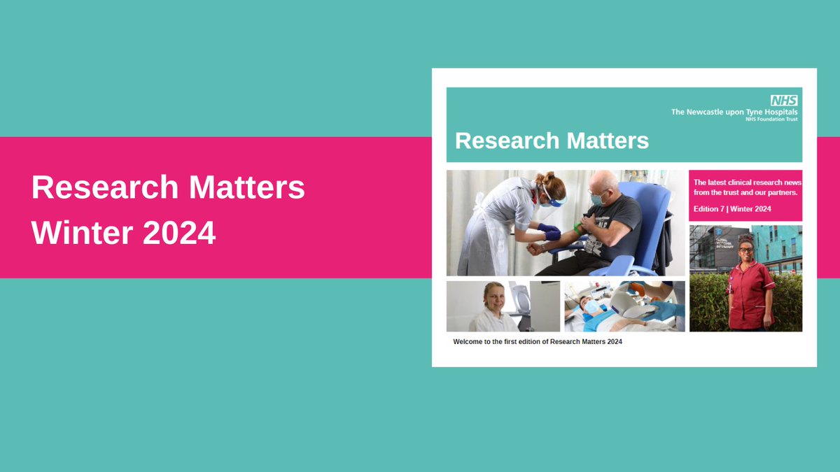 This year's first edition of Research Matters is out now 🥳 featuring @KasiaKurowska's new role @NewcastleHosps & @NHIPartners, the latest research news from the trust and partners, and other highlights from the last quarter. View it here: bit.ly/42v47sE