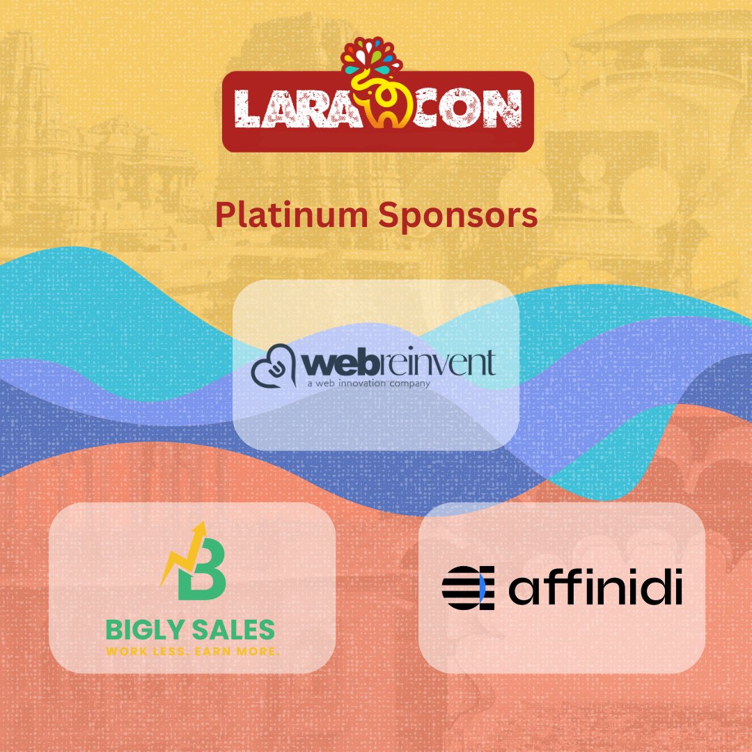 LaraconIN's tweet photo. Not all Heroes wear Capes... Some wear Logos! A big Thank You to our Sponsors for being the Superheroes💪🏼 of our Event.

#LaraconIn #Laracon2024 #Laravel #Udaipur https://t.co/fLBNECJQOe