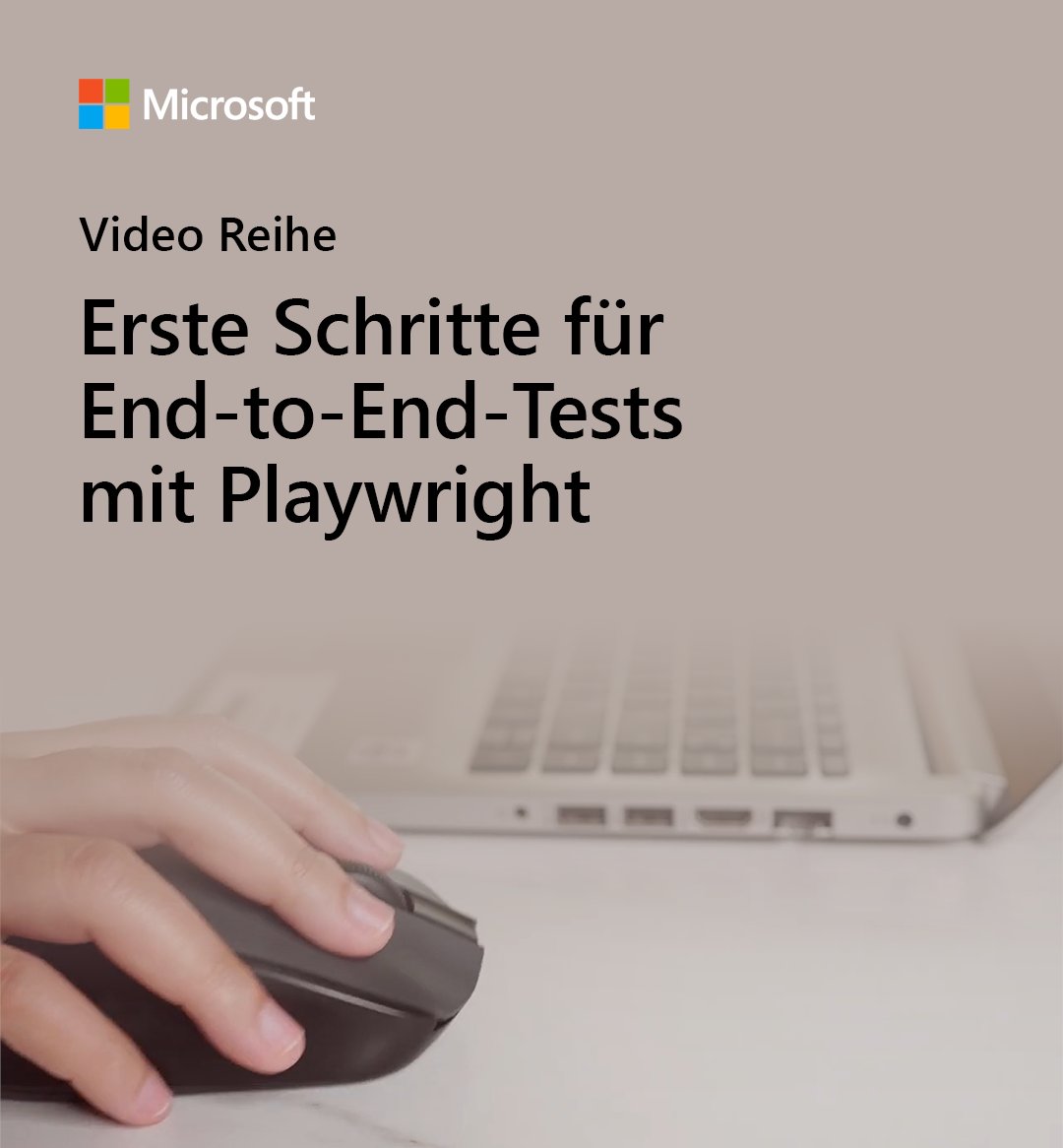 msdev_de's tweet photo. Entdecke Playwright: Ein quelloffenes, durchgängiges Test-Framework von Microsoft.
Lerne in der sechsteiligen Videoserie alles von der Installation von #Playwright über das Schreiben von #Tests bis hin zum #Debuggen und Ausführen von Tests: https://t.co/2rkpVWFuhr https://t.co/e86piwUuVD