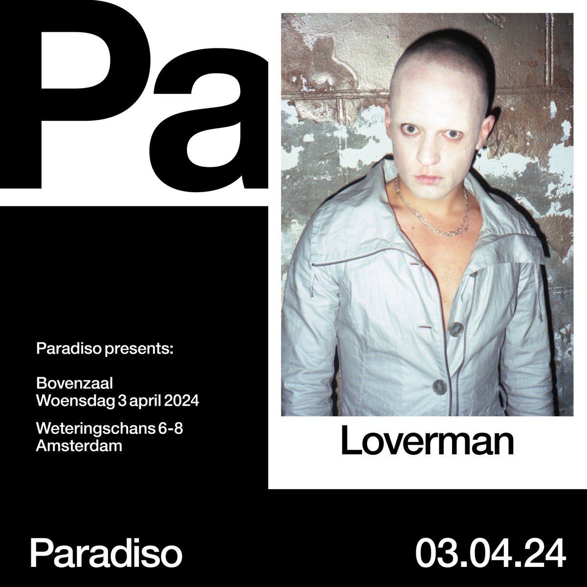 happy to announce Loverman will be performing at the beautiful @ParadisoAdam on April 3rd -- tickets on sale tomorrow paradiso.nl/programma/love…