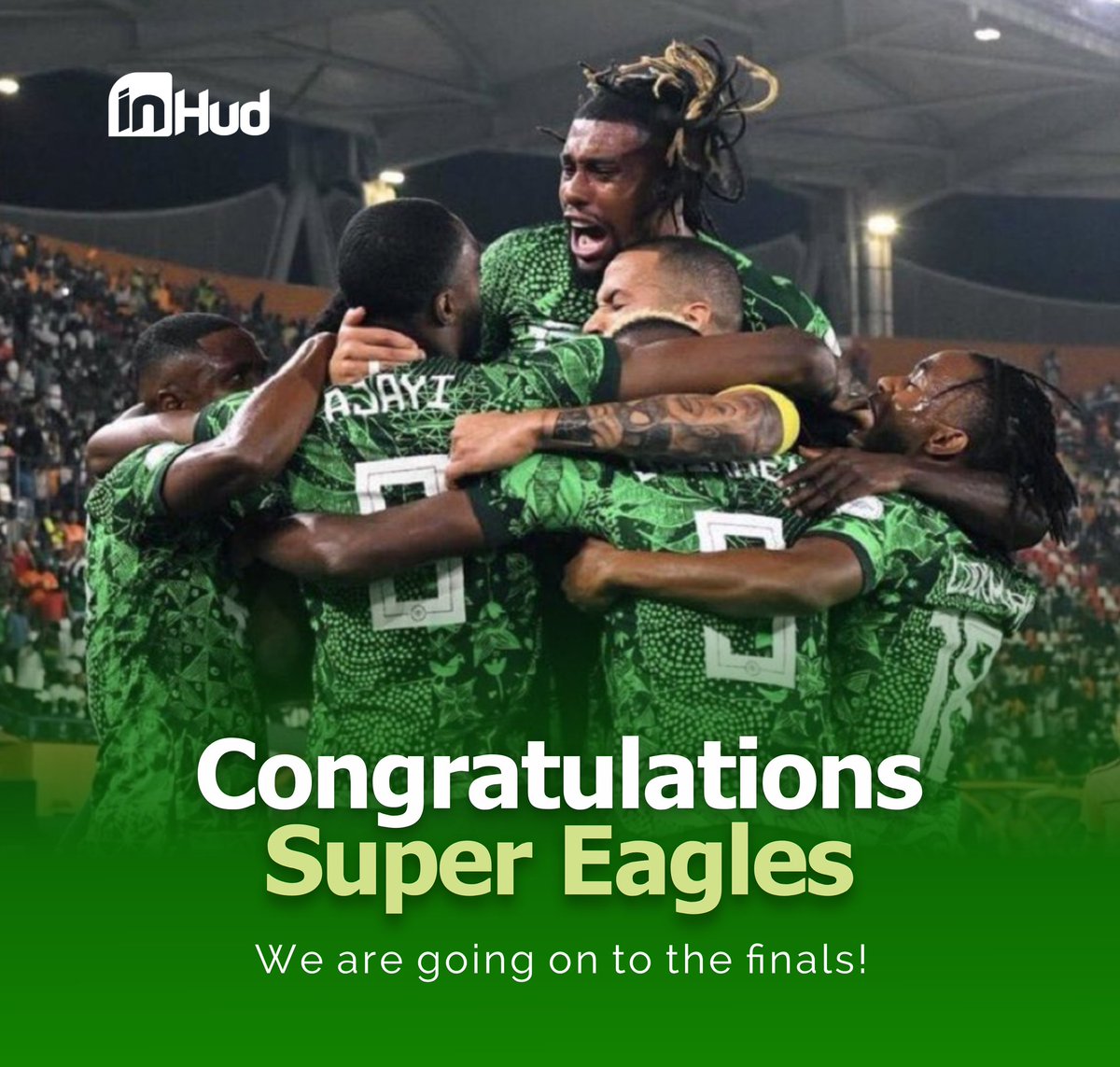 Yesterday Nigeria fought hard and won big in the semi-finals. 🔥

We are rooting for the team in the finals!

What are your predictions for the match? Let us know in the comments. 🤓

#afcon #afcon2023 #nigeriafootball #inHud