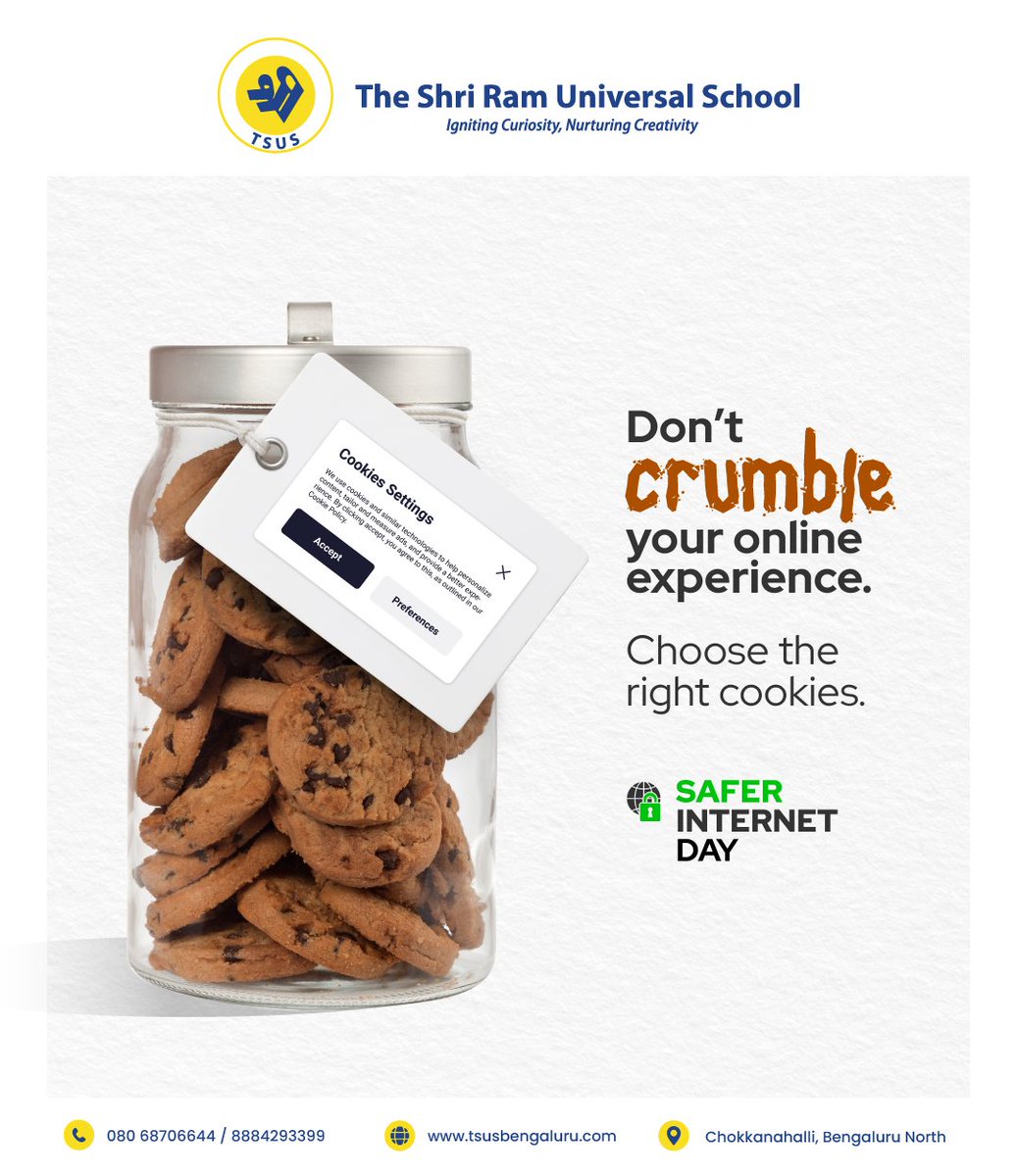 Don’t crumble your online experience.
Choose the right cookies. 
Safe Internet Day!

#SafeInternet #SafeInternetDay #RightCookies #website #websiteCookies #onlineCookies