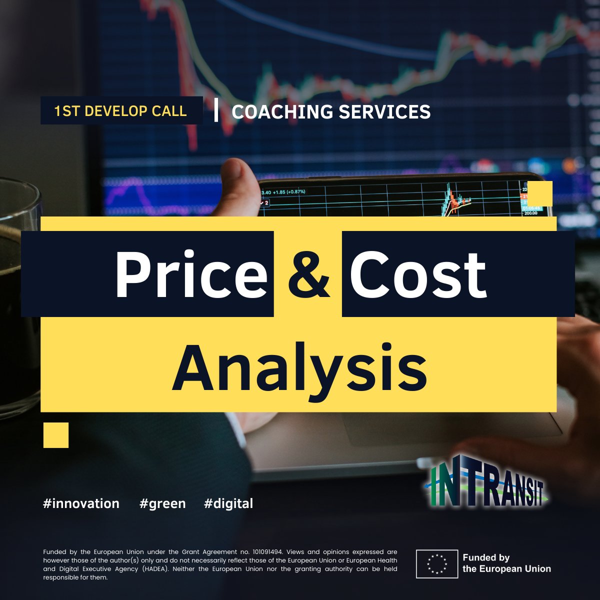 InTransitEU's tweet image. Explore investments, optimize resources, foster #partnerships, and structure your success seamlessly, all while embracing the innovative realm of #eTextile! 🌐✨

Apply: calls.intransitproject.eu

Deadline: 13/03 - 17h CET

🌐 intransitproject.eu/1st-open-call-…

@EU_HaDEA @Clusters_EU