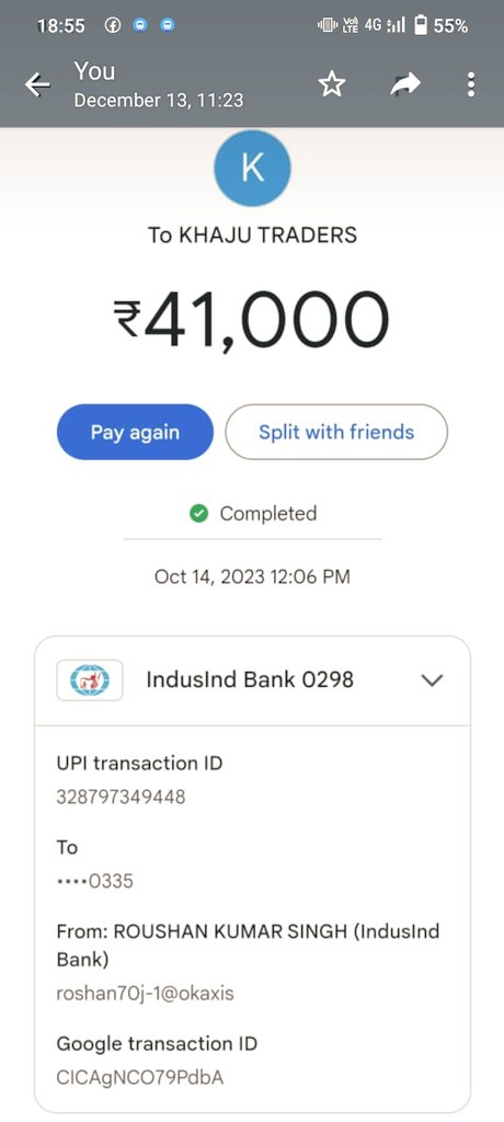 Roushan08899078's tweet photo. @Ruchikamarwaha @DCPEASTBCP @BlrCityPolice @CPBlr @blrcitytraffic @DCPSouthBCP @RBI @TOIIndiaNews I too have been defrauded of Rs 120,000. I have also complained about cyber crime online, no action has been taken yet.pls help me @TOIIndiaNews @RBI @BlrCityPolice @narendramodi177 https://t.co/goqtU5MVXr