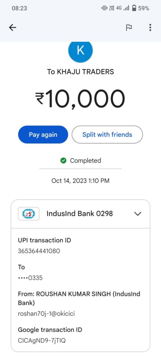 Roushan08899078's tweet photo. @Ruchikamarwaha @DCPEASTBCP @BlrCityPolice @CPBlr @blrcitytraffic @DCPSouthBCP @RBI @TOIIndiaNews I too have been defrauded of Rs 120,000. I have also complained about cyber crime online, no action has been taken yet.pls help me @TOIIndiaNews @RBI @BlrCityPolice @narendramodi177 https://t.co/goqtU5MVXr