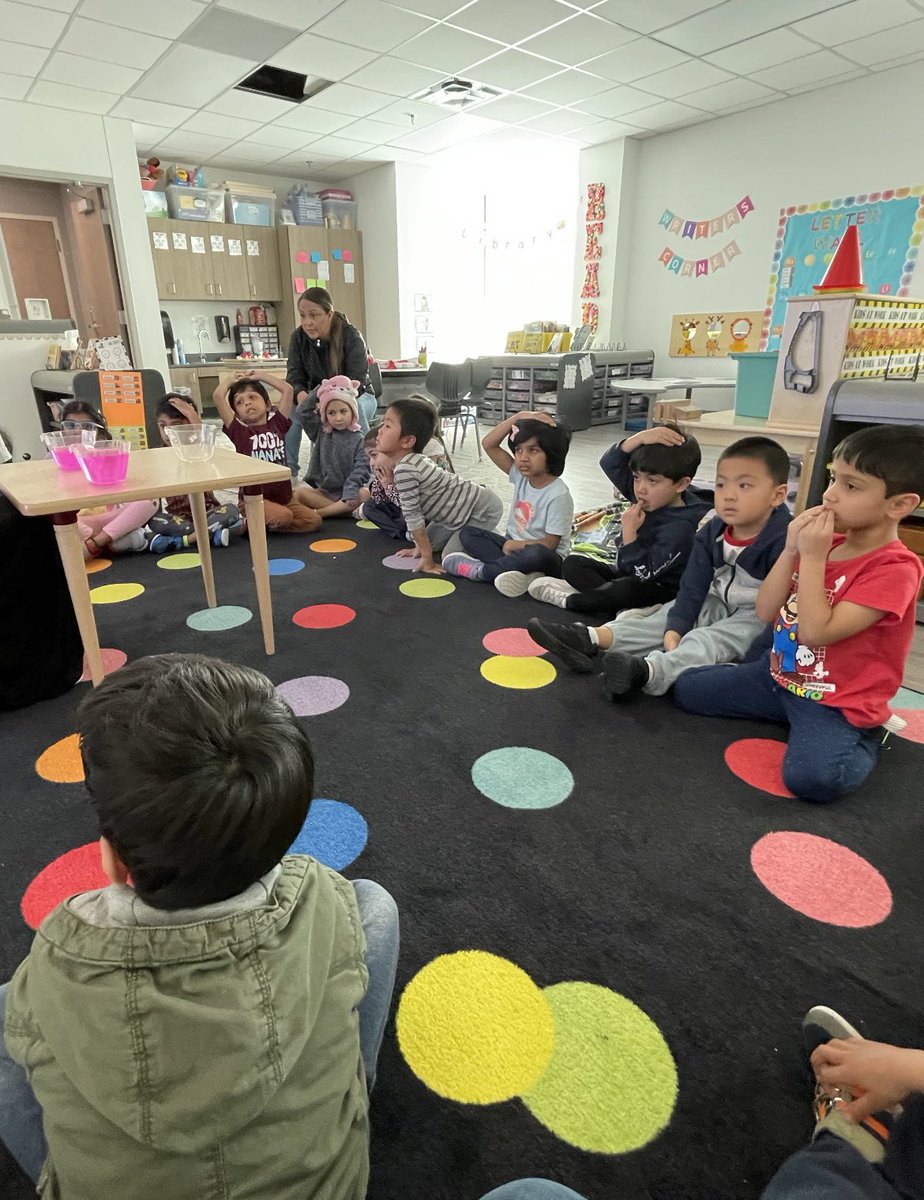 Today, we did some more exploration with capacity using colored water! If you know me you know I love QSSA and my kids did a beautiful job using it to discuss in complete sentences about whether each cup was full, half full, or empty and explaining how they knew it was.