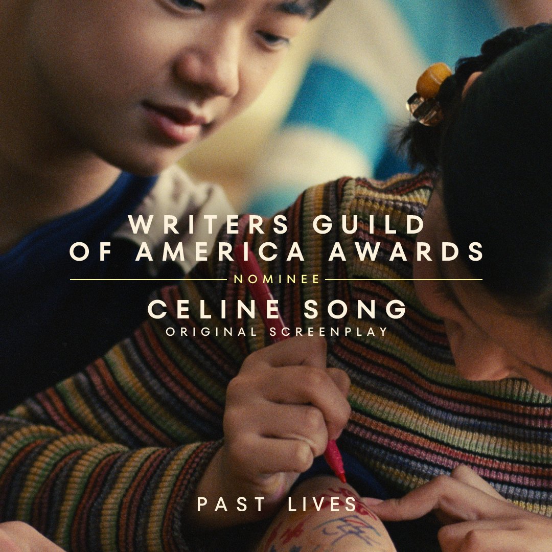 Congratulations to Celine Song on her WGA award nomination for Best Original Screenplay 🤍 #PastLives