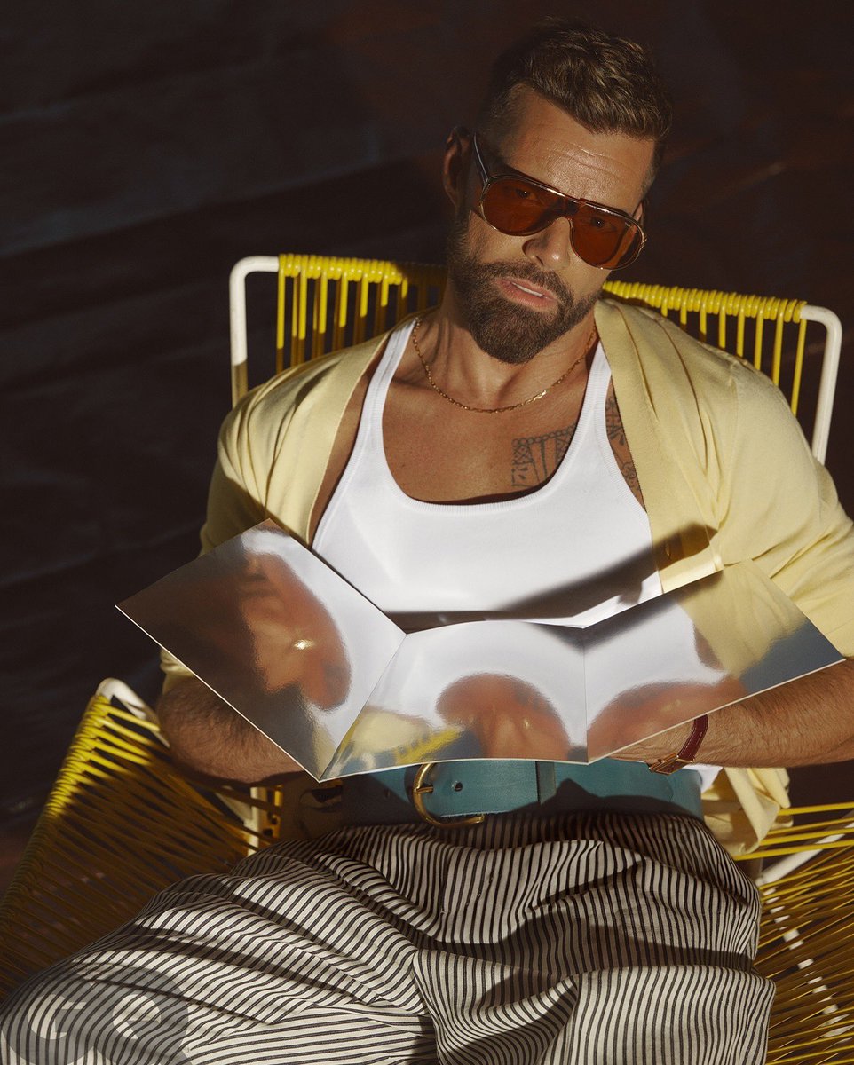ricky_martin's tweet photo. Another day at the office. Always a pleasure @GQMagazine 

Remember to check out #PalmRoyale @AppleTV March 20th. https://t.co/SWFxGJHchi