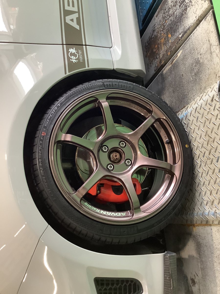 tgsakai9491's tweet image. #タイヤガーデン堺　#ADVAN Racing #RG4 
#アバルト　お取り付けさせて頂いたお車紹介！

#車好きな人と繋がりたい  #車好きと繋がりたい  #車好き　#YOKOHAMAタイヤ