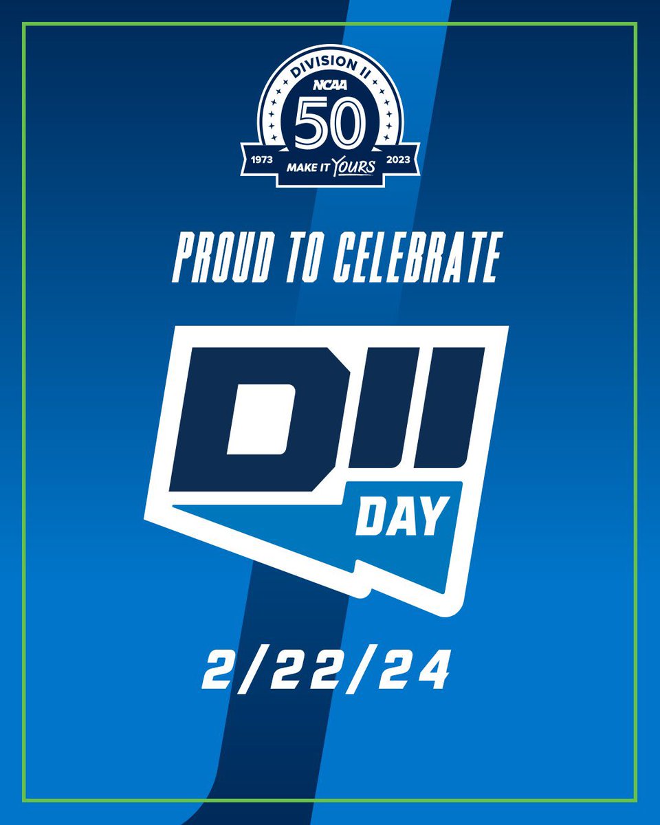 🗣️Happy #D2Day! ✌🏻✌🏻

It’s been a while since I’ve posted! I couldn’t pass up the opportunity to share how proud I am to celebrate our third annual day and be in #NCAAD2.

Fortunate to work with a great team that’s family and with <a href="/D2SAAC/">Division II SAAC</a>.

#MakeItYours