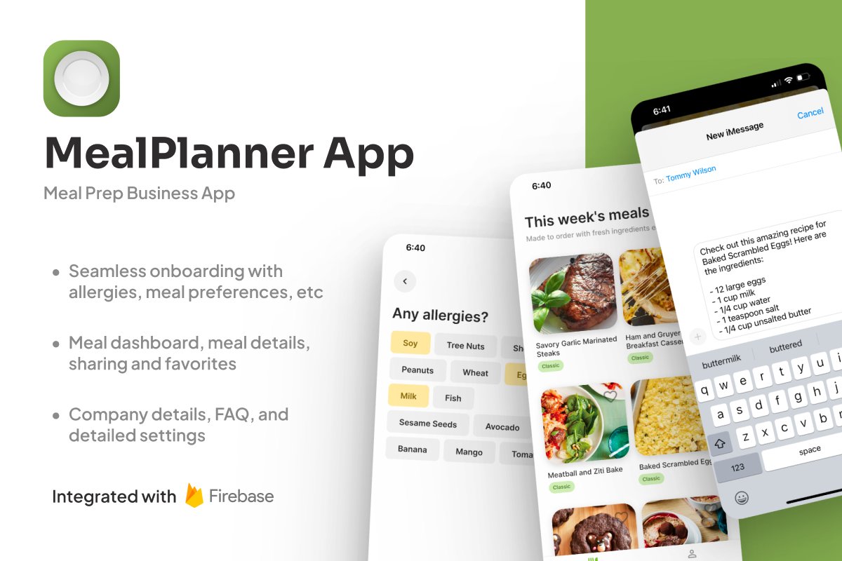 New FlutterFlow Sample App 🚨

 The MealPlanner app features a customized onboarding experience, Firebase integration, SMS sharing, haptic touch and more! 

 Try the app by creating a new project in FlutterFlow.