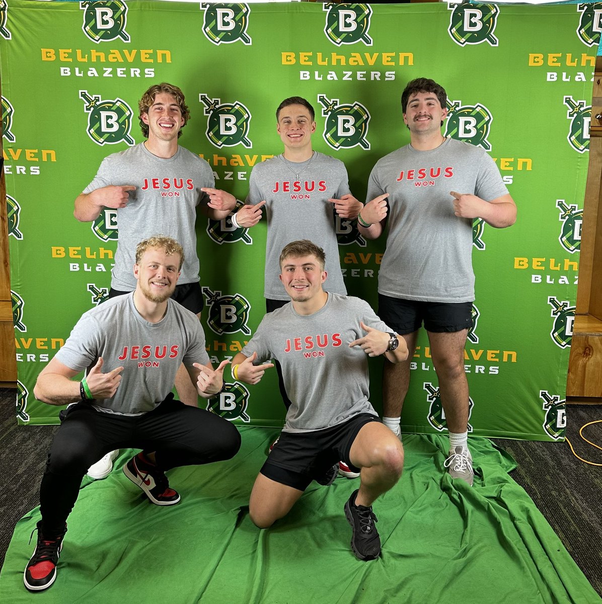 Miles Hardy (@miles__hardy) on Twitter photo Belhaven boys reppin the new <a href="/All_In317/">All In Sports Outreach</a> Jesus Won shirts! Get yours today, the link is in my bio! Belhaven boys reppin the new <a href="/All_In317/">All In Sports Outreach</a> Jesus Won shirts! Get yours today, the link is in my bio!