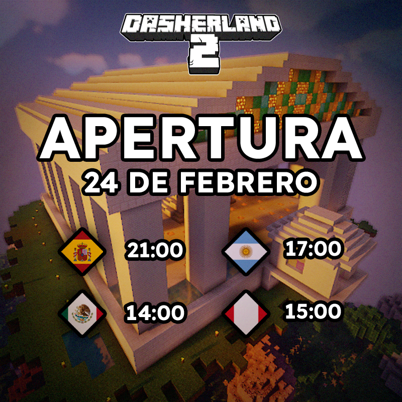 Nos alegra informarles que estamos a menos de 48 horas de la apertura de DasherLand 2 👀
Les dejamos una imagen con la hora en distintos paises.
Nos vemos el sábado!