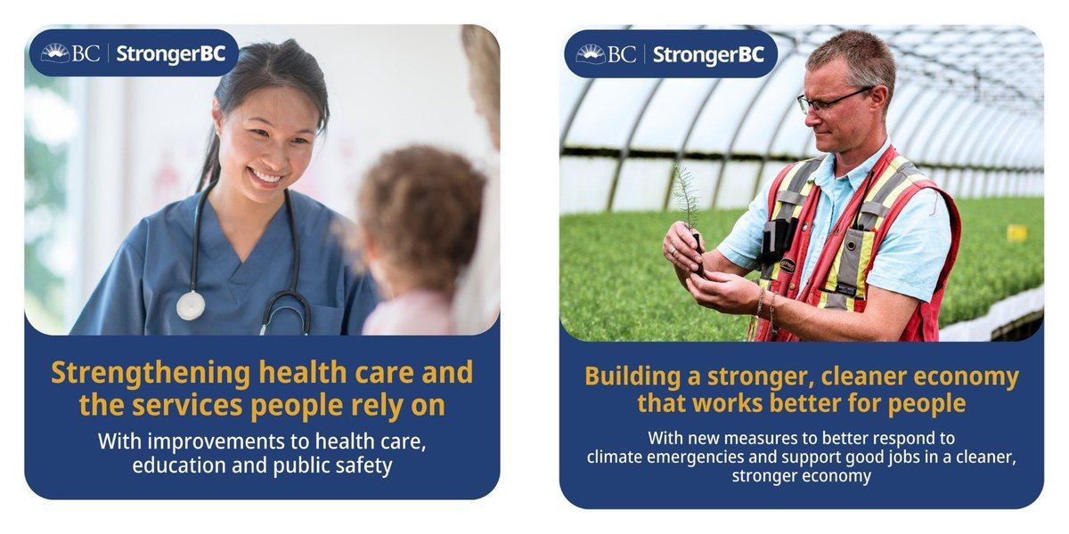 In the face of global inflation and high interest rates, many people in BC are struggling. Some say we should respond to these challenges by cutting services that people rely on, but we know we are stronger when we work together. (1/2)