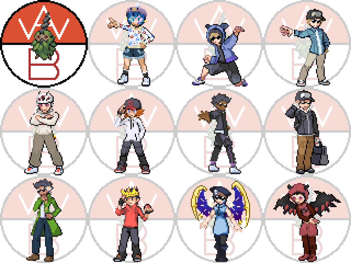 Had the pleasure of making resprites for the members of <a href="/WeekendAtBurmys/">Weekend At Burmy’s</a> this cycle! These guys are a great crowd and I'm super lucky to be able to be a part of the team :)